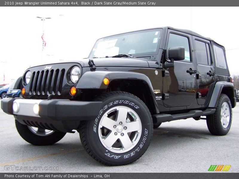Black / Dark Slate Gray/Medium Slate Gray 2010 Jeep Wrangler Unlimited Sahara 4x4