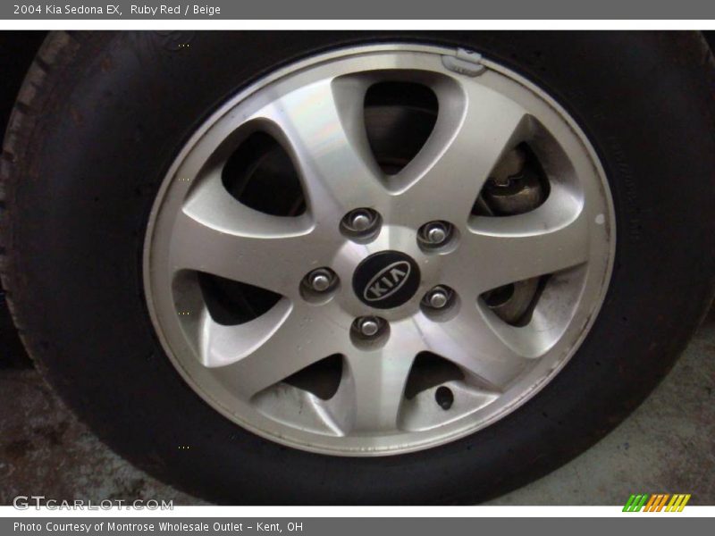 Ruby Red / Beige 2004 Kia Sedona EX