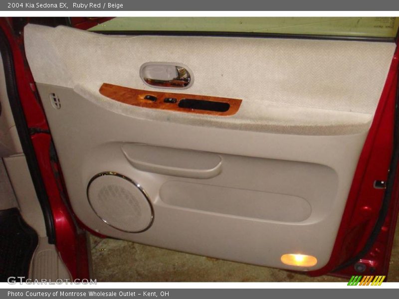 Ruby Red / Beige 2004 Kia Sedona EX
