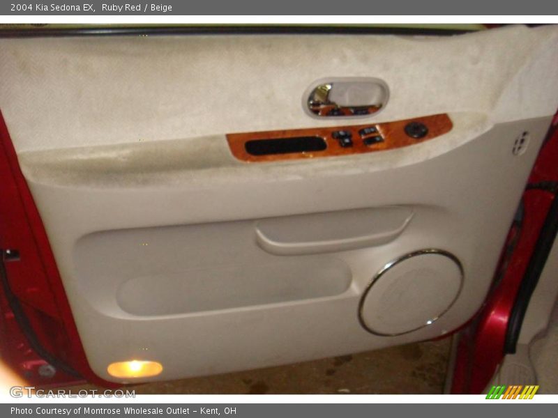 Ruby Red / Beige 2004 Kia Sedona EX