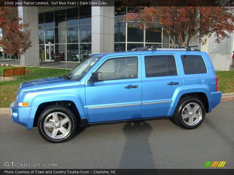Surf Blue Pearl / Dark Slate Gray 2008 Jeep Patriot Limited
