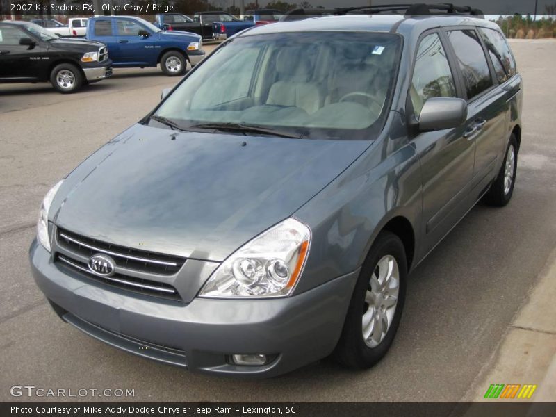 Olive Gray / Beige 2007 Kia Sedona EX