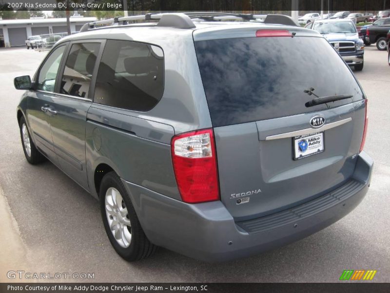 Olive Gray / Beige 2007 Kia Sedona EX