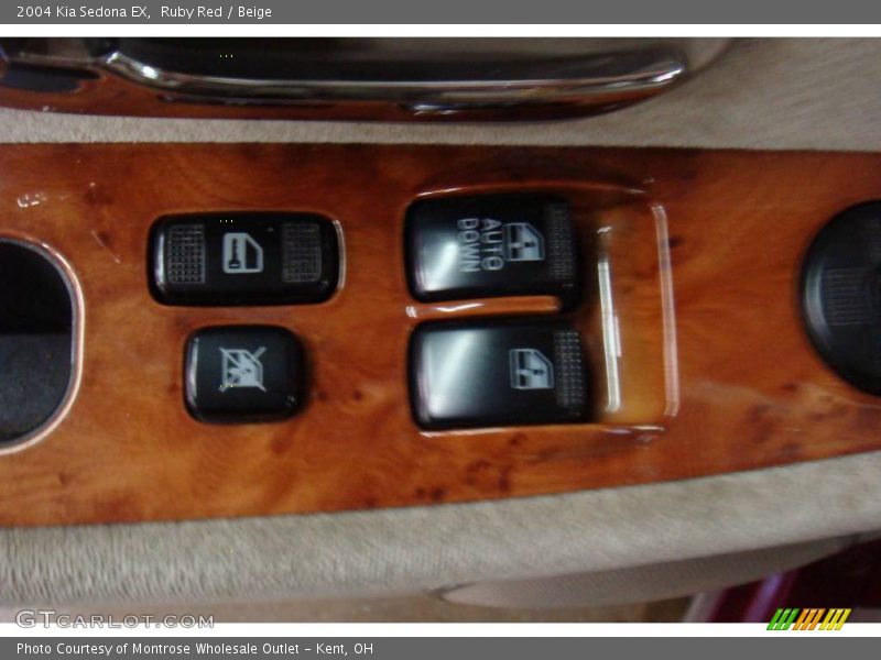Ruby Red / Beige 2004 Kia Sedona EX