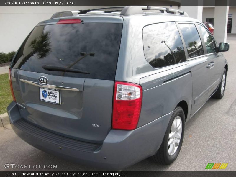 Olive Gray / Beige 2007 Kia Sedona EX