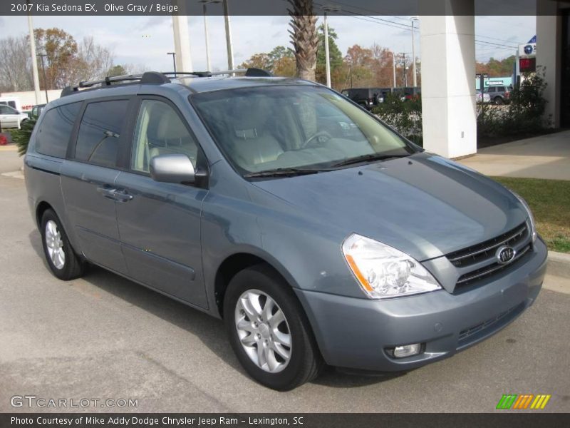 Olive Gray / Beige 2007 Kia Sedona EX