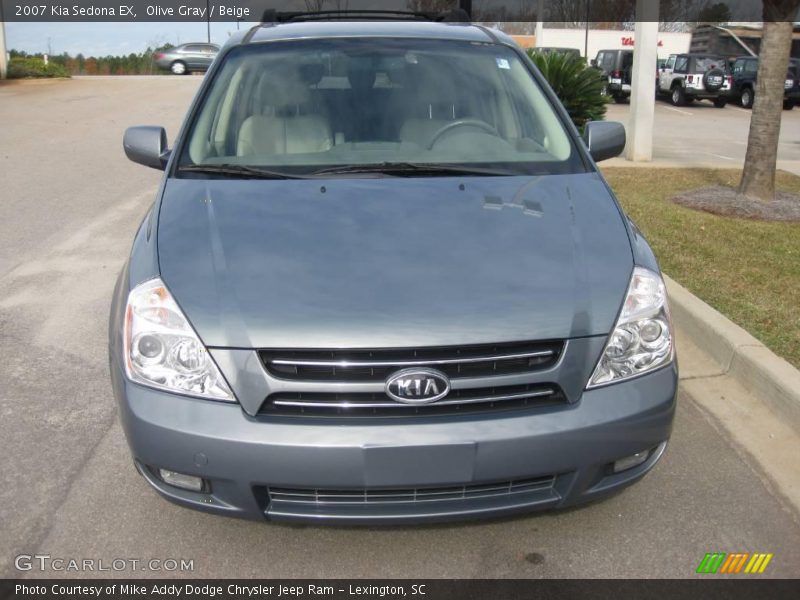 Olive Gray / Beige 2007 Kia Sedona EX