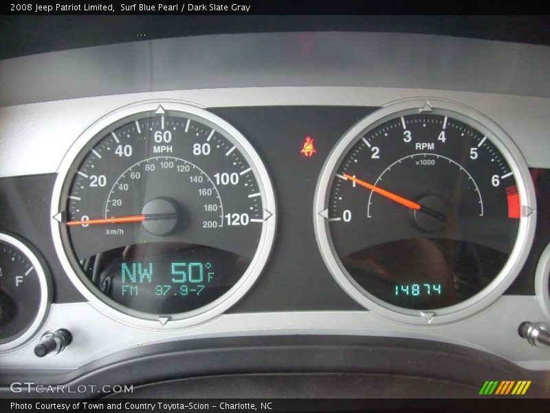 Surf Blue Pearl / Dark Slate Gray 2008 Jeep Patriot Limited