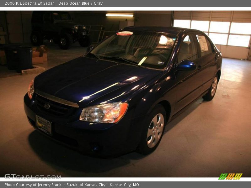 Deep Ocean Blue / Gray 2006 Kia Spectra EX Sedan