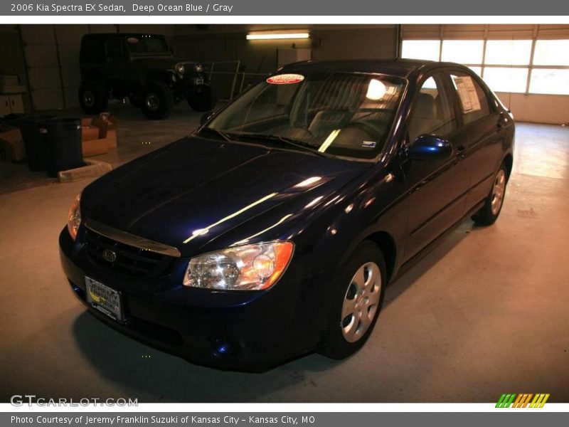 Deep Ocean Blue / Gray 2006 Kia Spectra EX Sedan