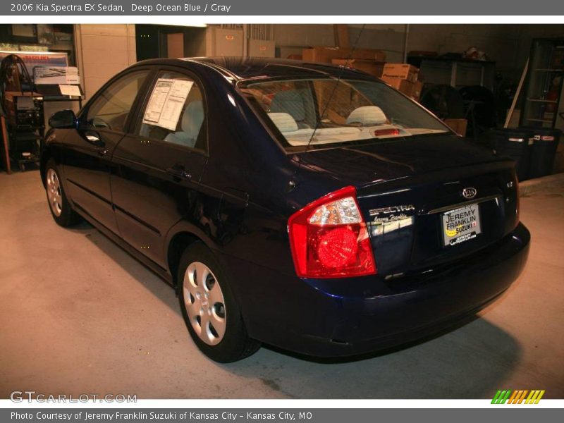 Deep Ocean Blue / Gray 2006 Kia Spectra EX Sedan