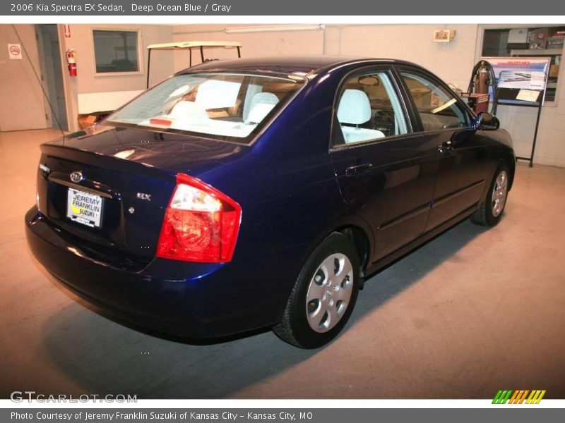 Deep Ocean Blue / Gray 2006 Kia Spectra EX Sedan