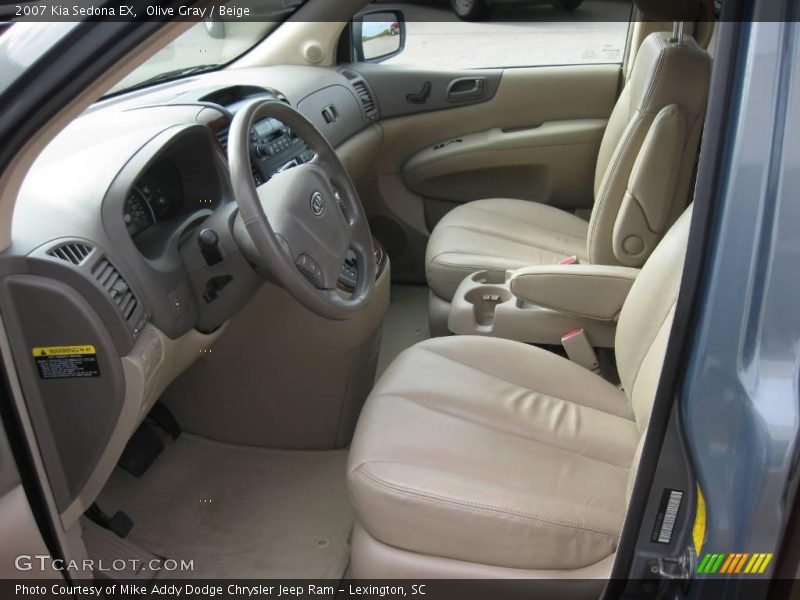 Olive Gray / Beige 2007 Kia Sedona EX