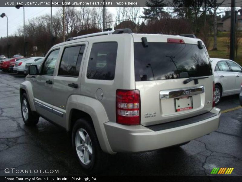 Light Graystone Pearl / Pastel Pebble Beige 2008 Jeep Liberty Limited 4x4