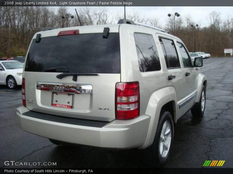 Light Graystone Pearl / Pastel Pebble Beige 2008 Jeep Liberty Limited 4x4