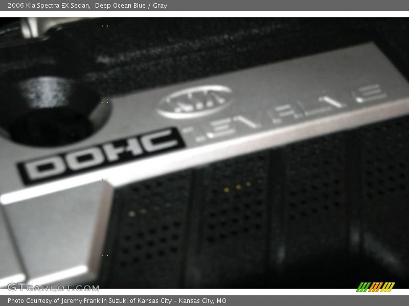 Deep Ocean Blue / Gray 2006 Kia Spectra EX Sedan