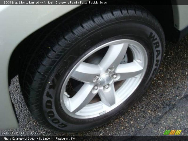 Light Graystone Pearl / Pastel Pebble Beige 2008 Jeep Liberty Limited 4x4