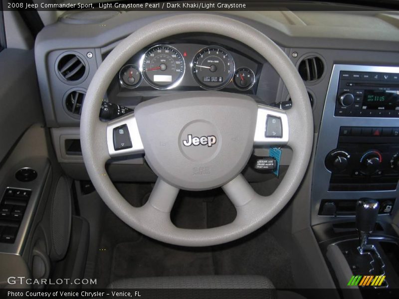 Light Graystone Pearl / Dark Khaki/Light Graystone 2008 Jeep Commander Sport