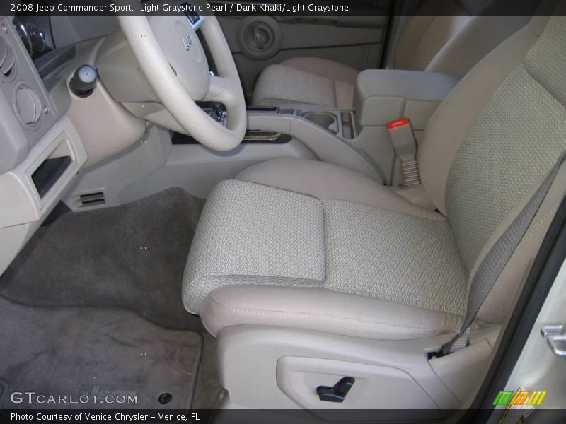 Light Graystone Pearl / Dark Khaki/Light Graystone 2008 Jeep Commander Sport