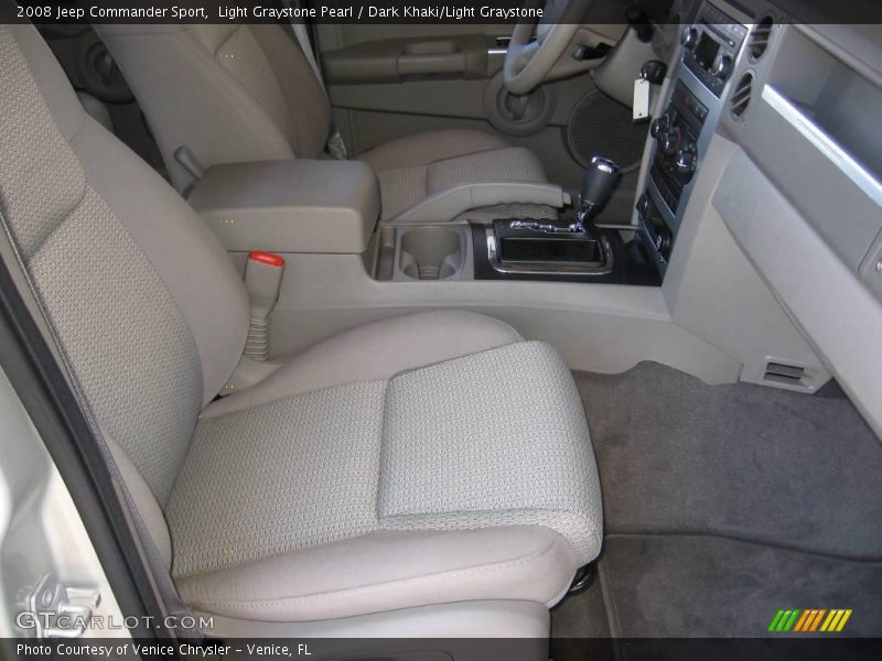 Light Graystone Pearl / Dark Khaki/Light Graystone 2008 Jeep Commander Sport