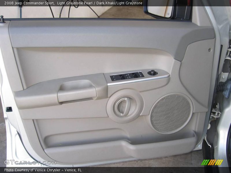 Light Graystone Pearl / Dark Khaki/Light Graystone 2008 Jeep Commander Sport