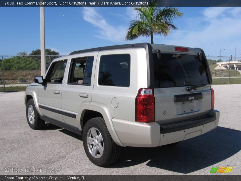 Light Graystone Pearl / Dark Khaki/Light Graystone 2008 Jeep Commander Sport