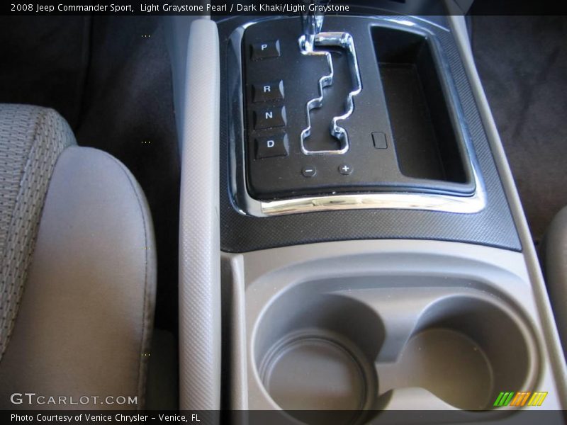 Light Graystone Pearl / Dark Khaki/Light Graystone 2008 Jeep Commander Sport