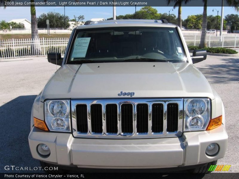 Light Graystone Pearl / Dark Khaki/Light Graystone 2008 Jeep Commander Sport