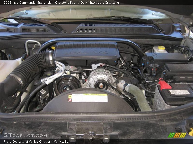 Light Graystone Pearl / Dark Khaki/Light Graystone 2008 Jeep Commander Sport