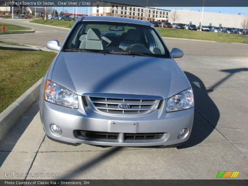 Clear Silver / Gray 2005 Kia Spectra EX Sedan