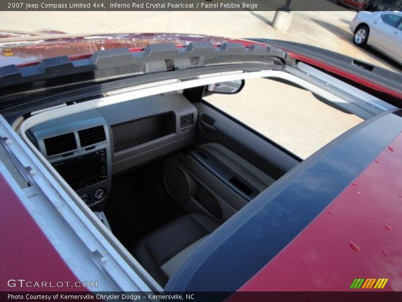 Inferno Red Crystal Pearlcoat / Pastel Pebble Beige 2007 Jeep Compass Limited 4x4