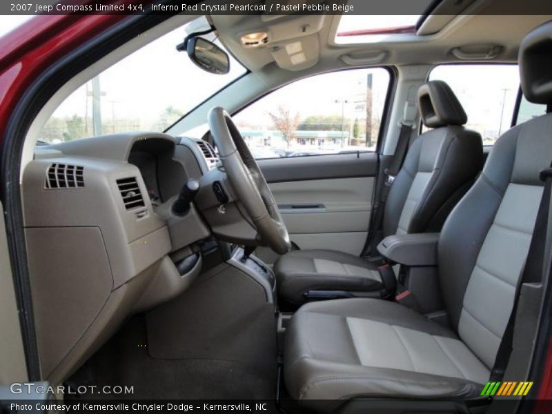 Inferno Red Crystal Pearlcoat / Pastel Pebble Beige 2007 Jeep Compass Limited 4x4