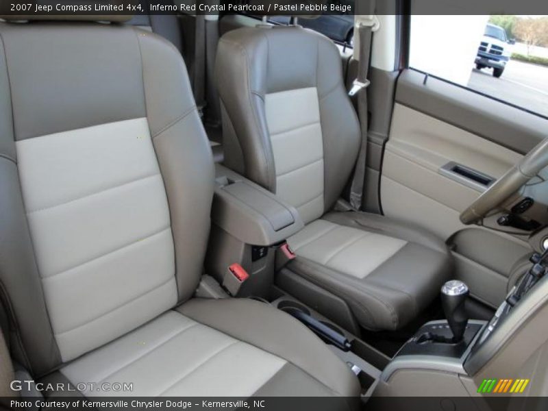 Inferno Red Crystal Pearlcoat / Pastel Pebble Beige 2007 Jeep Compass Limited 4x4