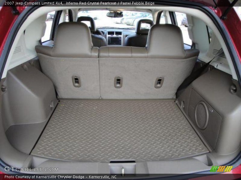 Inferno Red Crystal Pearlcoat / Pastel Pebble Beige 2007 Jeep Compass Limited 4x4