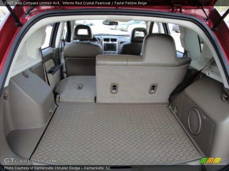 Inferno Red Crystal Pearlcoat / Pastel Pebble Beige 2007 Jeep Compass Limited 4x4