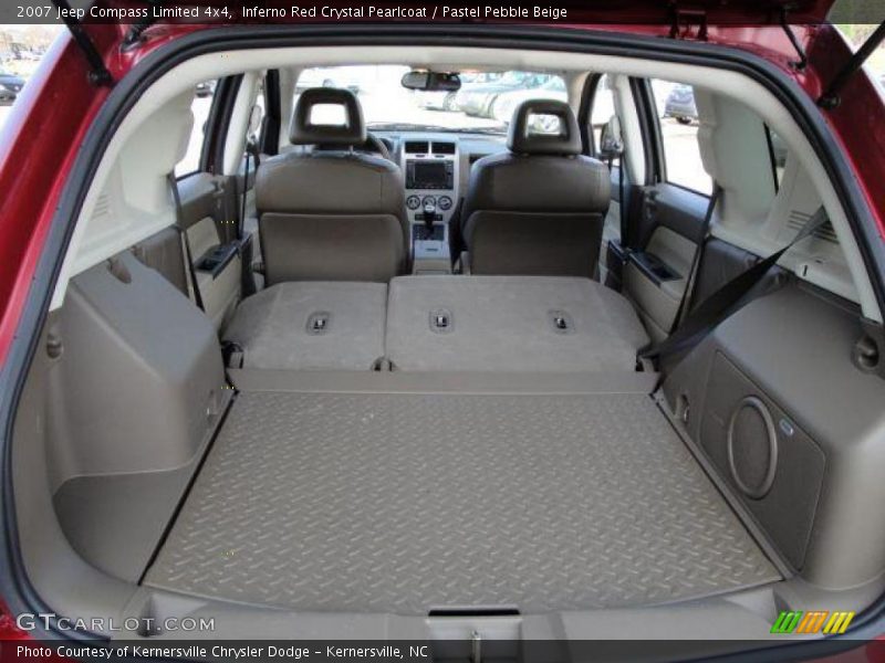 Inferno Red Crystal Pearlcoat / Pastel Pebble Beige 2007 Jeep Compass Limited 4x4