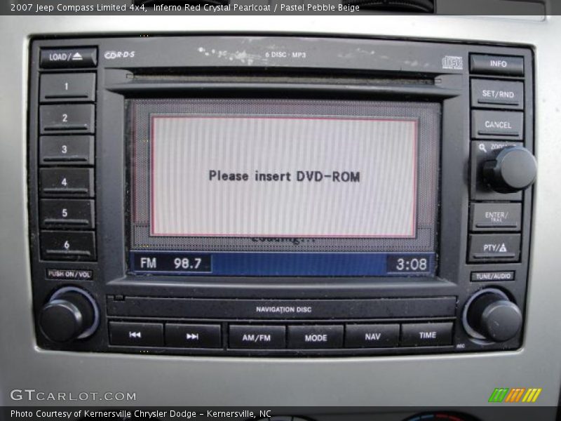 Inferno Red Crystal Pearlcoat / Pastel Pebble Beige 2007 Jeep Compass Limited 4x4