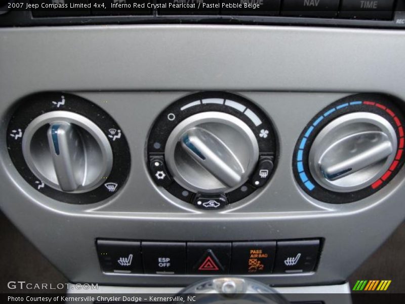 Inferno Red Crystal Pearlcoat / Pastel Pebble Beige 2007 Jeep Compass Limited 4x4