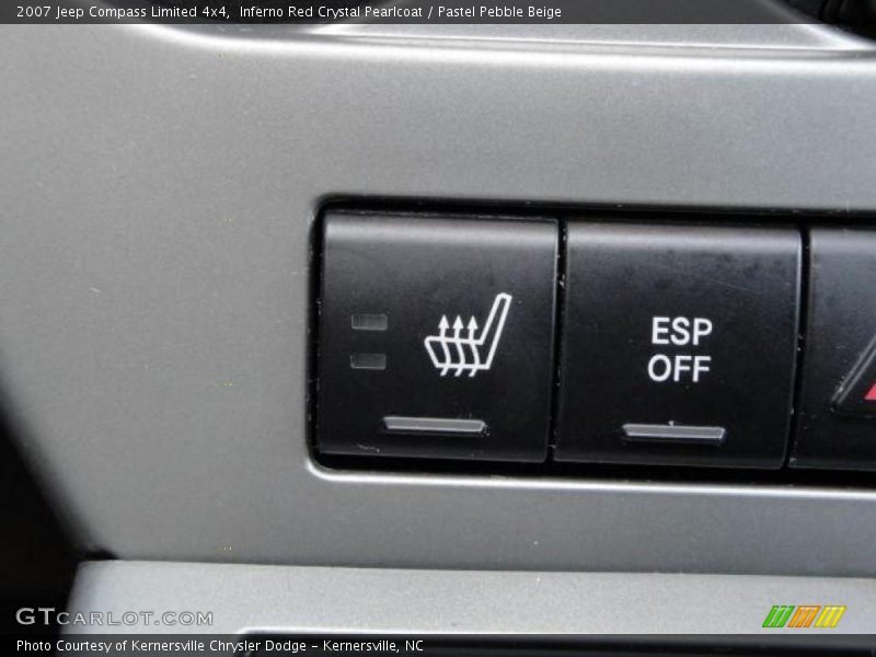 Inferno Red Crystal Pearlcoat / Pastel Pebble Beige 2007 Jeep Compass Limited 4x4