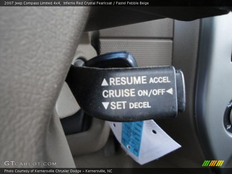 Inferno Red Crystal Pearlcoat / Pastel Pebble Beige 2007 Jeep Compass Limited 4x4