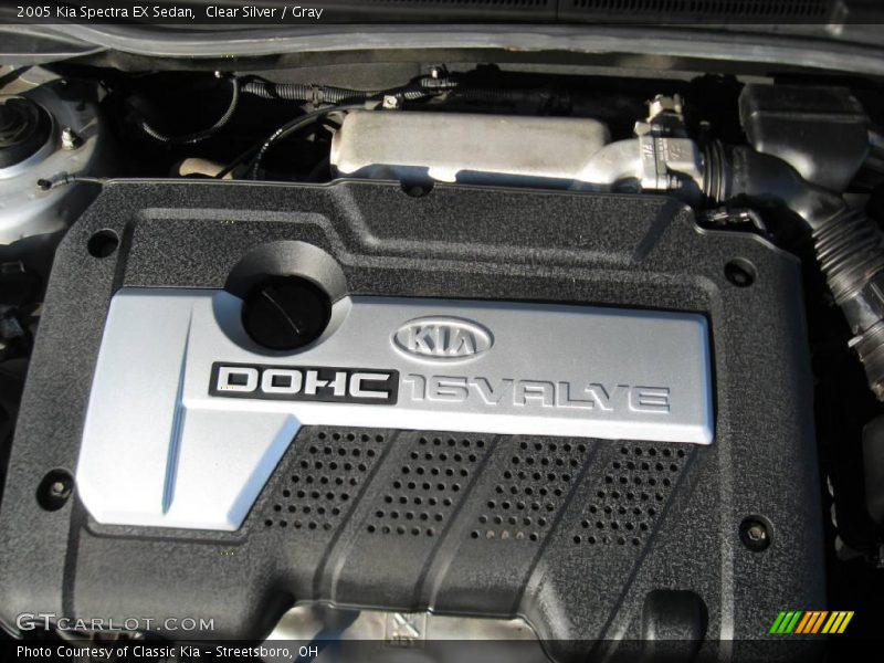 Clear Silver / Gray 2005 Kia Spectra EX Sedan