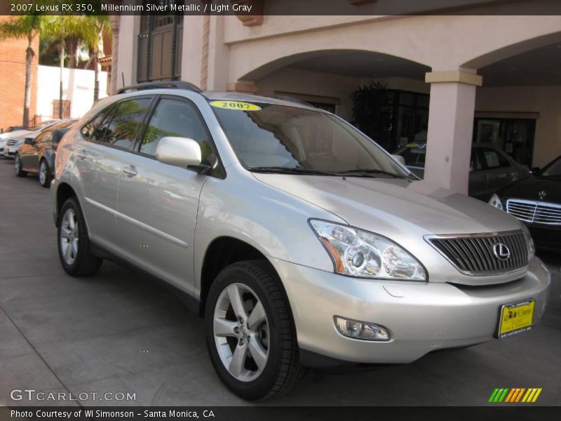 Millennium Silver Metallic / Light Gray 2007 Lexus RX 350