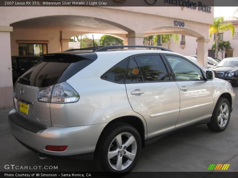 Millennium Silver Metallic / Light Gray 2007 Lexus RX 350