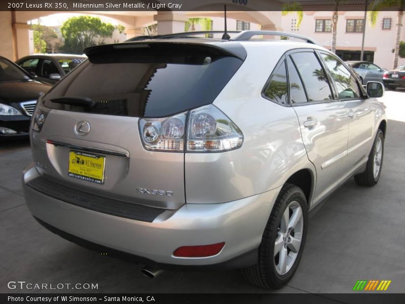 Millennium Silver Metallic / Light Gray 2007 Lexus RX 350