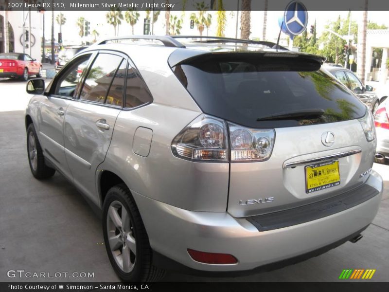 Millennium Silver Metallic / Light Gray 2007 Lexus RX 350