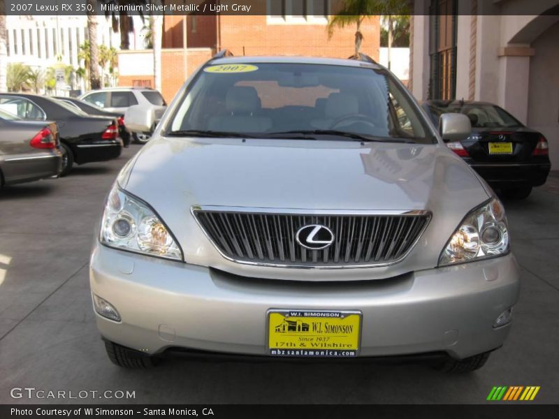 Millennium Silver Metallic / Light Gray 2007 Lexus RX 350