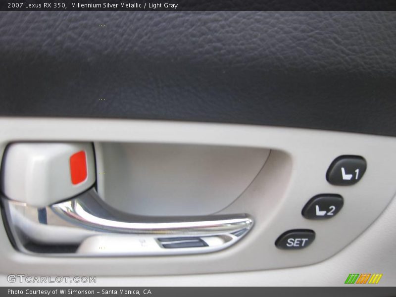 Millennium Silver Metallic / Light Gray 2007 Lexus RX 350