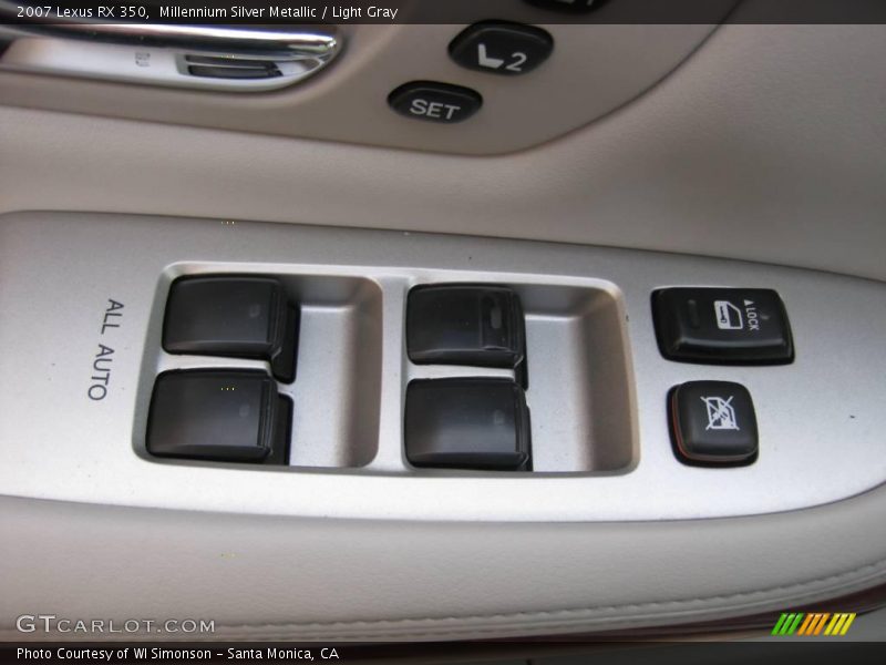 Millennium Silver Metallic / Light Gray 2007 Lexus RX 350