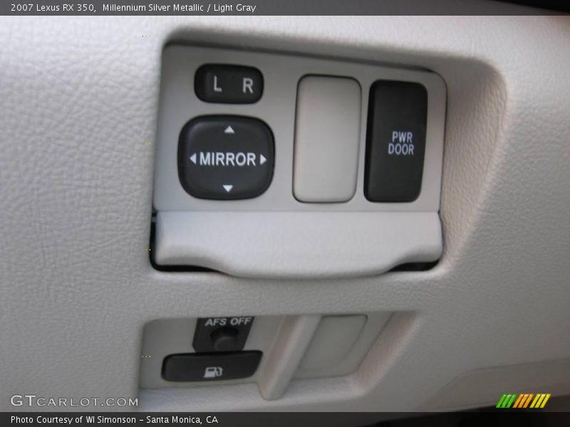 Millennium Silver Metallic / Light Gray 2007 Lexus RX 350