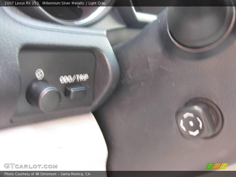 Millennium Silver Metallic / Light Gray 2007 Lexus RX 350
